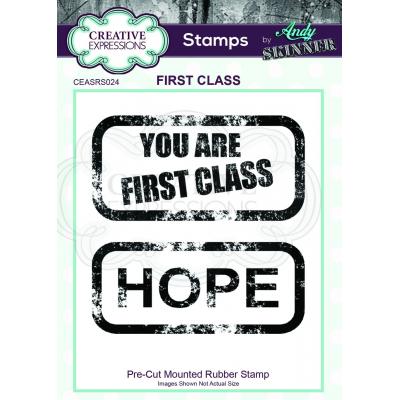 Creative Expressions Pre Cut Rubber Stamps Andy Skinner - First Class